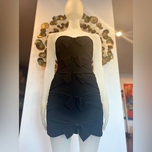 BCBG Max Azaria strapless bow mini dress Size 2